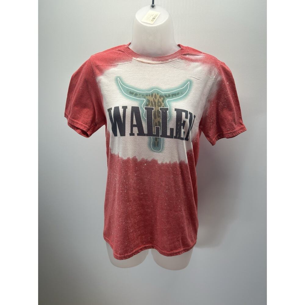 Morgan Wallen T Shirt Band Tee Country Rock Music Womens Small Bullhorns Merch.